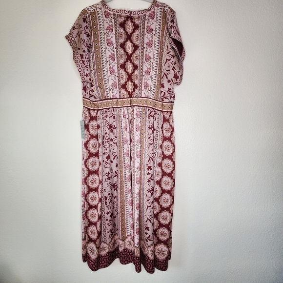 Gal Meets Glam Wine Liza Dress 18 NWT - Picture 4 of 8